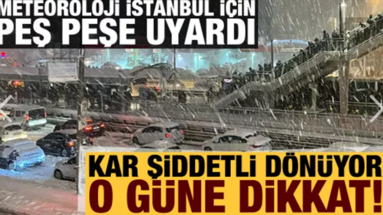 Meteoroloji Uyardı: Kar yarın geri dönüyor! O güne dikkat! İstanbul kuvvetli kar yağışı...