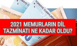 2021 MEMURLARIN DİL TAZMİNATI NE KADAR OLDU?